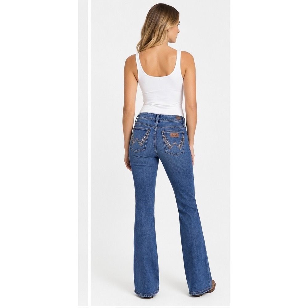 Wrangler Retro Sadie Bootcut Jeans Western Embroidered - SIZE 34 x 34 - Picture 2 of 14